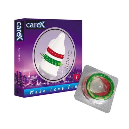 3 Colour Carex Chirk Spike Condom In Pakistan