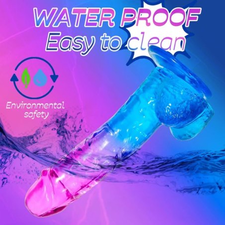 6 Realistic Clear Silicone Dildo in Pakistan