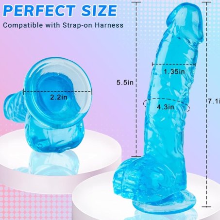 7 Inch Soft Realistic Silicone Dildo in Pakistan