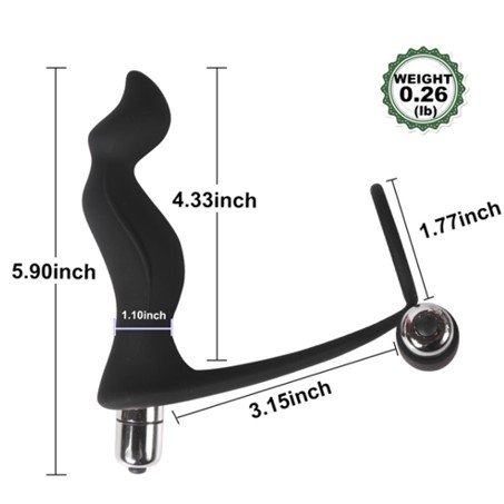 Ass-Gasm Waterproof Anal Stimulation Vibrator With CockRing