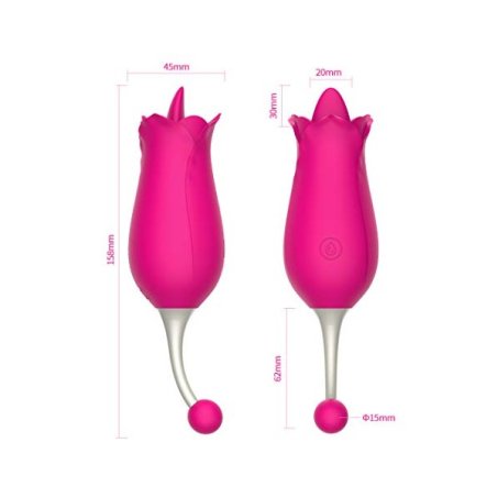 Clit Stimulator Flicking Tongue Vibrator Rose Shape In Pakistan