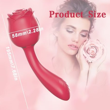 Handle Rose Sucking Vibrator With Removable Head In Pakistan