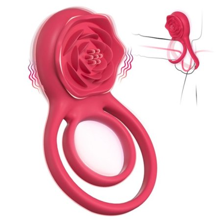 MOVGANI Rose Vibrating Cock Ring In Pakistan