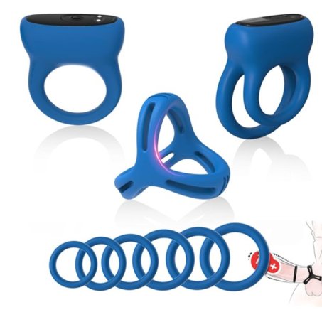 Multi Functional 6 In 1 Vibrating Cock Ring In Pakistan