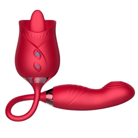 Rose Clitoral Licking Vibrator With G-Spot Slap Stimulator In Pakistan