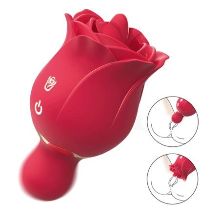 Rose Licking Tongue Toy Clitoral Vibrator