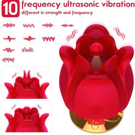 Rose Multi-Frequency G spot Sucking Vibrating Egg In Pakistan
