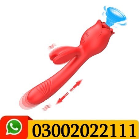 Rose Sucking Toy Rabbit Telescopic Vibrating In Pakistan