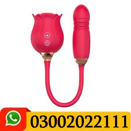 Rose Sucking Toy with Telescopic Vibrator In Pakistan