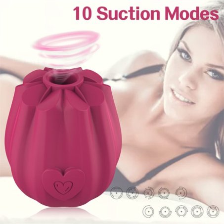 Rose Sucking Vibrator With Heart-Shaped Button In Pakistan