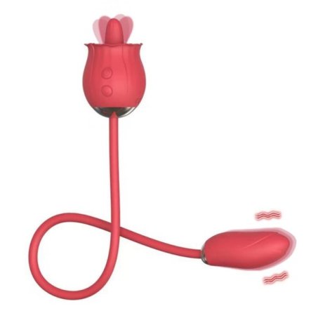 Rose Sucking Vibrator With Vibrating Egg