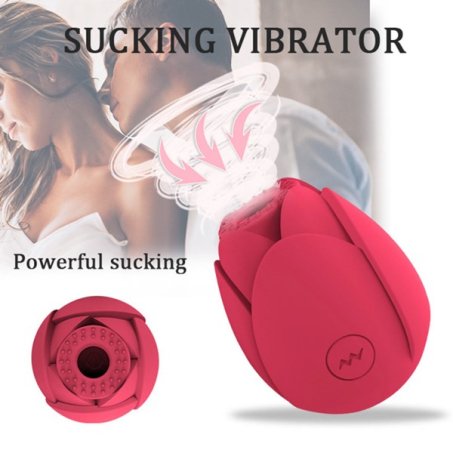 Rose Suction Clit Vibrator Toy