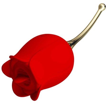Rose Tongue Vibrator With Two Attachments