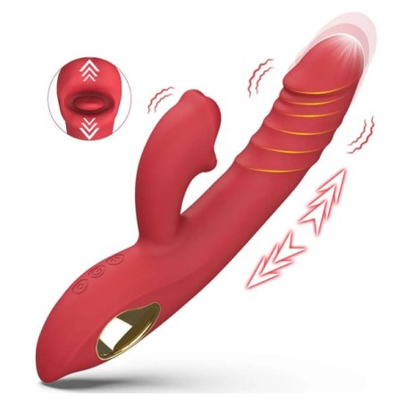 Tongue Clit Stimulator Thrusting Vibrator Dildo In Pakistan