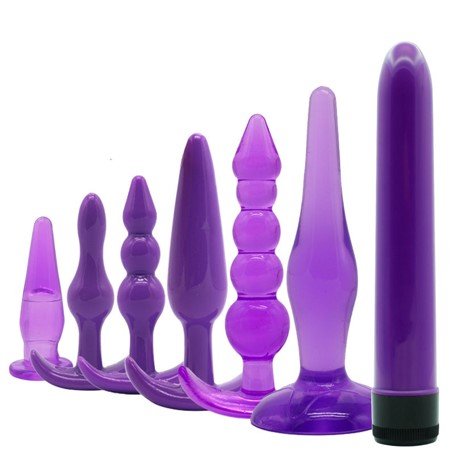 Triple Anal Butt Plug Training 7PCS Kits
