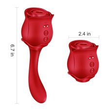 2-In-1 Rose Sucking Toy Wand Vibrator In Pakistan