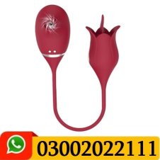 2-In-1 Rose Toy Sucking & Tongue Vibrator In Pakistan