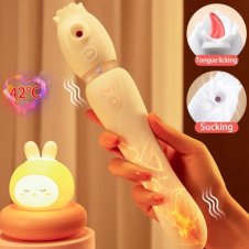 3-In-1 Rose Sucking Vibrator Warming Swing Wand In Pakistan