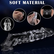 3.6 Inch Clear Reusable Penis Sleeve In Pakistan