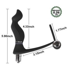 Ass-Gasm Waterproof Anal Stimulation Vibrator With CockRing