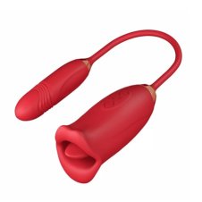 Biting Licking Vibrator With Thrusting Vibration