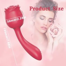 Handle Rose Sucking Vibrator With Removable Head In Pakistan