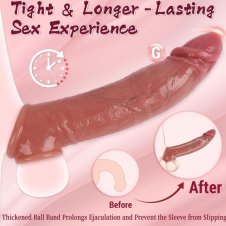 Reusable 8.6 Silicone Cock Sleeve Enlarger In Pakistan