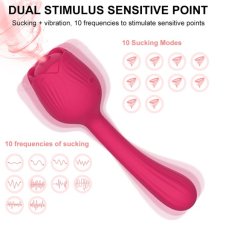 Rose Sucking Toy Wand Vibrator
